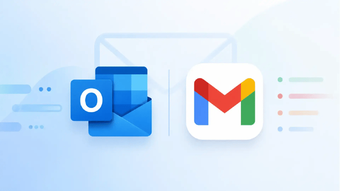 Outlook and Gmail Inboxes