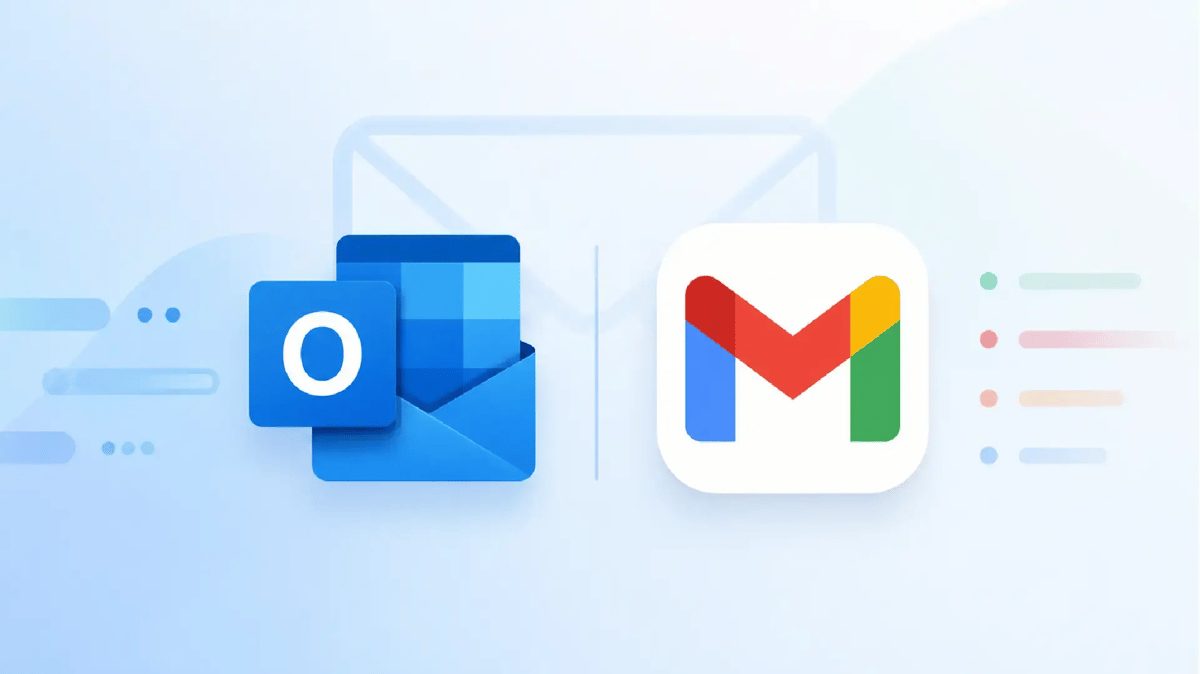 Outlook and Gmail Inboxes