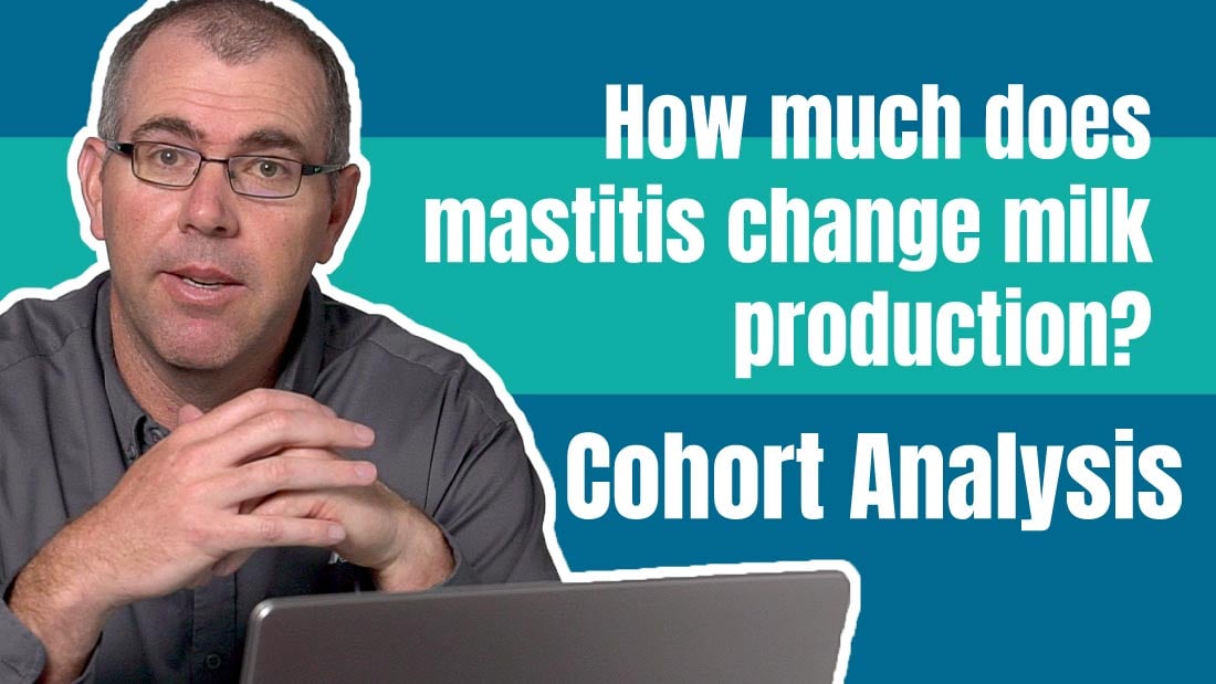 Using Cohort Analysis discover how much mastitis changes milk production